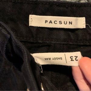 PacSun baggy jean.  Black distressed.  Size 23